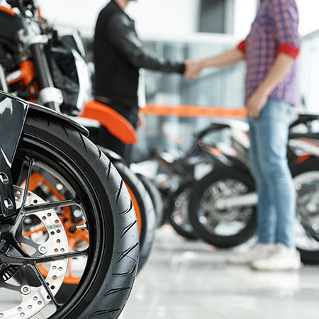 Préparation d'une demande de crédit moto